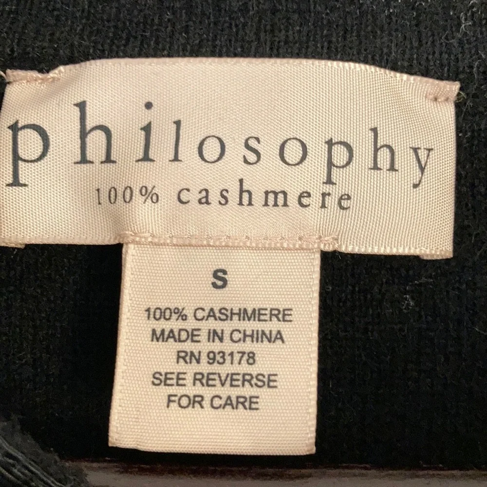 NWOT Philosophy 100% Cashmere Cape